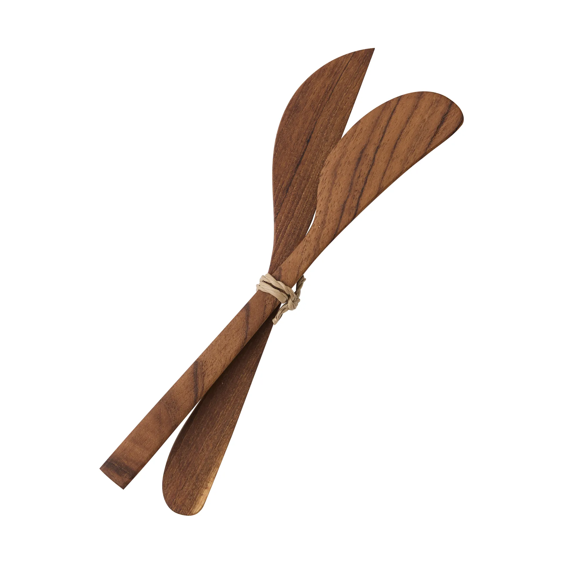 Teak smørkniv 2-pk, Brun Tell Me More