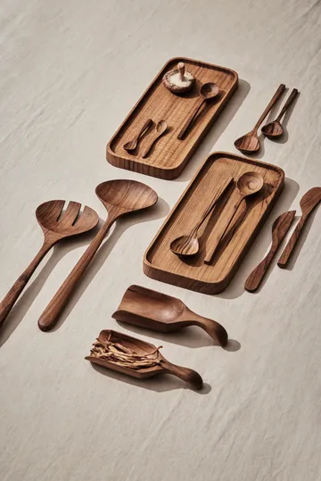 Teak smørkniv 2-pk - Brun - Tell Me More