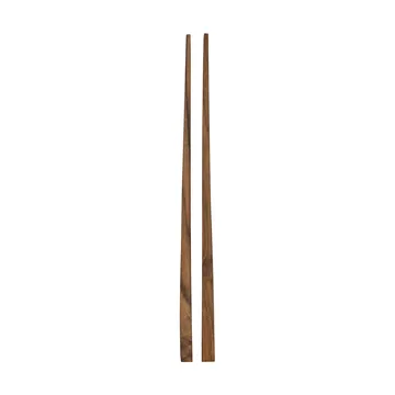 Teak spisepinner 1 sett - Brun - Tell Me More