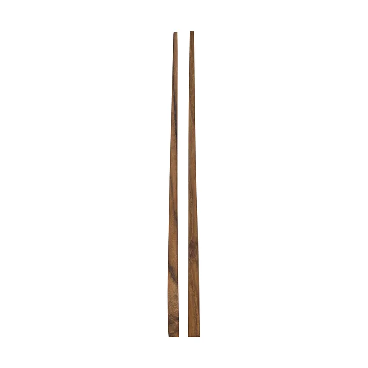Teak spisepinner 1 sett - Brun - Tell Me More