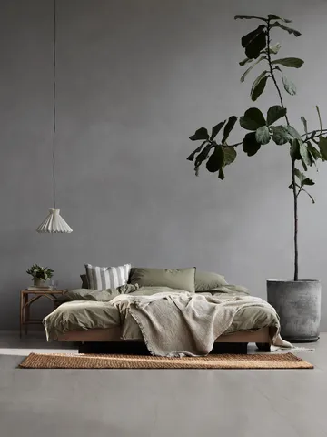 Tell Me More dynetrekk bomull - Olive, 220x220 cm - Tell Me More