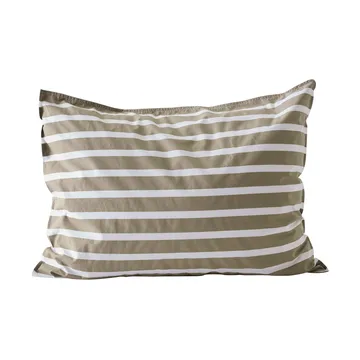 Tell Me More stripete putetrekk bomull - Olive, 50x60 cm - Tell Me More