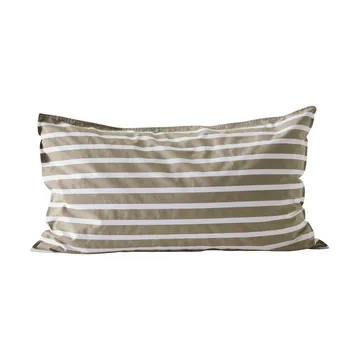 Tell Me More stripete putetrekk bomull - Olive, 50x90 cm - Tell Me More