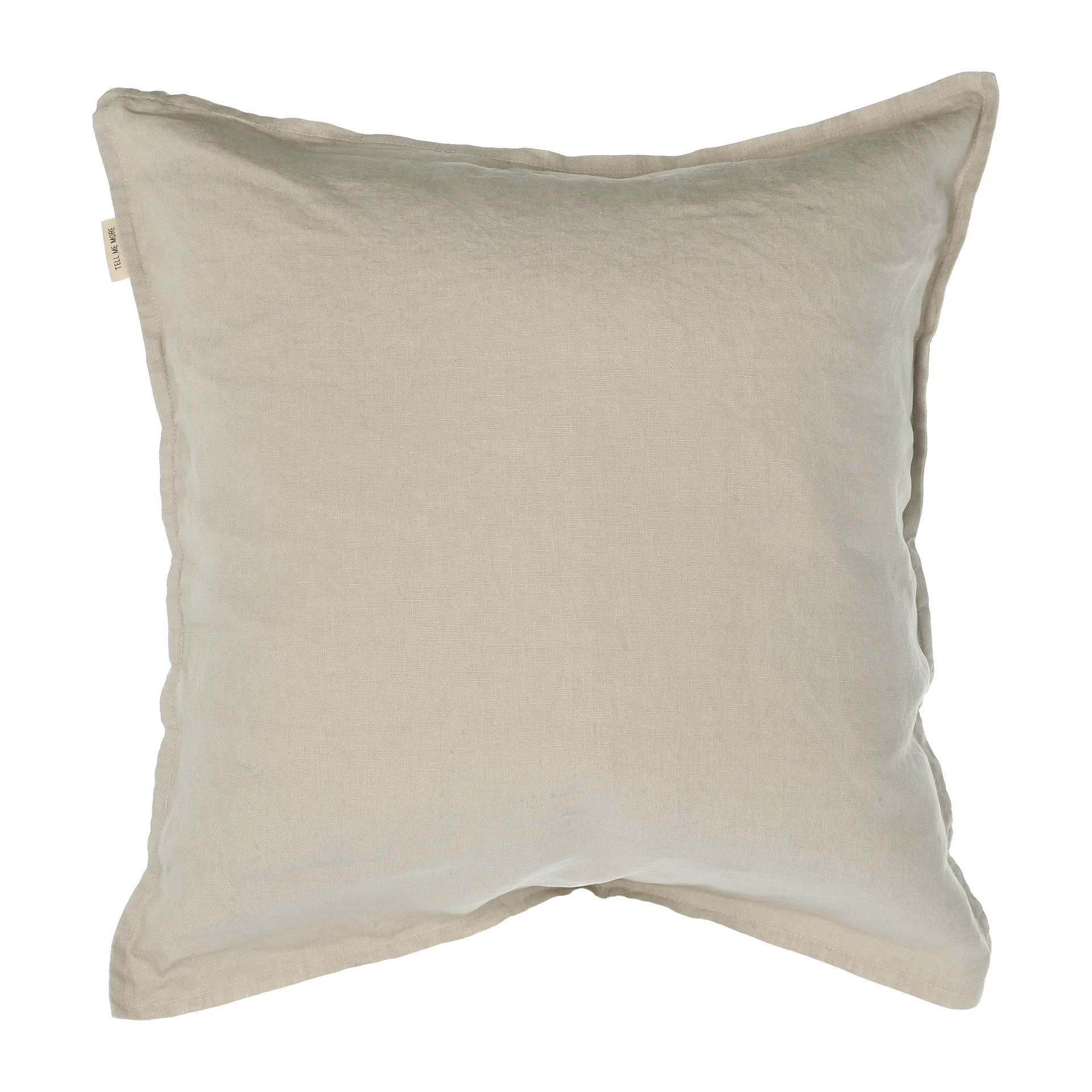 Washed linen putetrekk 50 x 50 cm, varmgrå (grey) Tell Me More