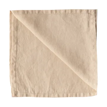 Washed linen stoffserviett 45 x 45 cm - Sand - Tell Me More
