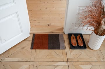 Stripes dørmatte horisontal - Brown-terrakotta, 40 x 60 cm - tica copenhagen