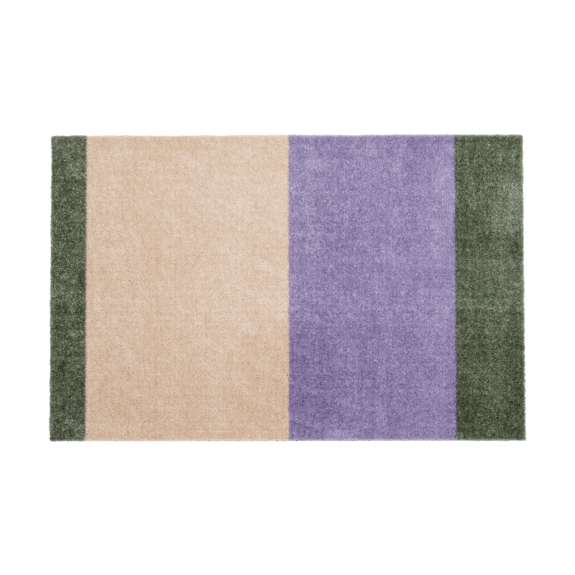 Stripes dørmatte horisontal, Lilac-ivory-green, 60x90 cm tica copenhagen