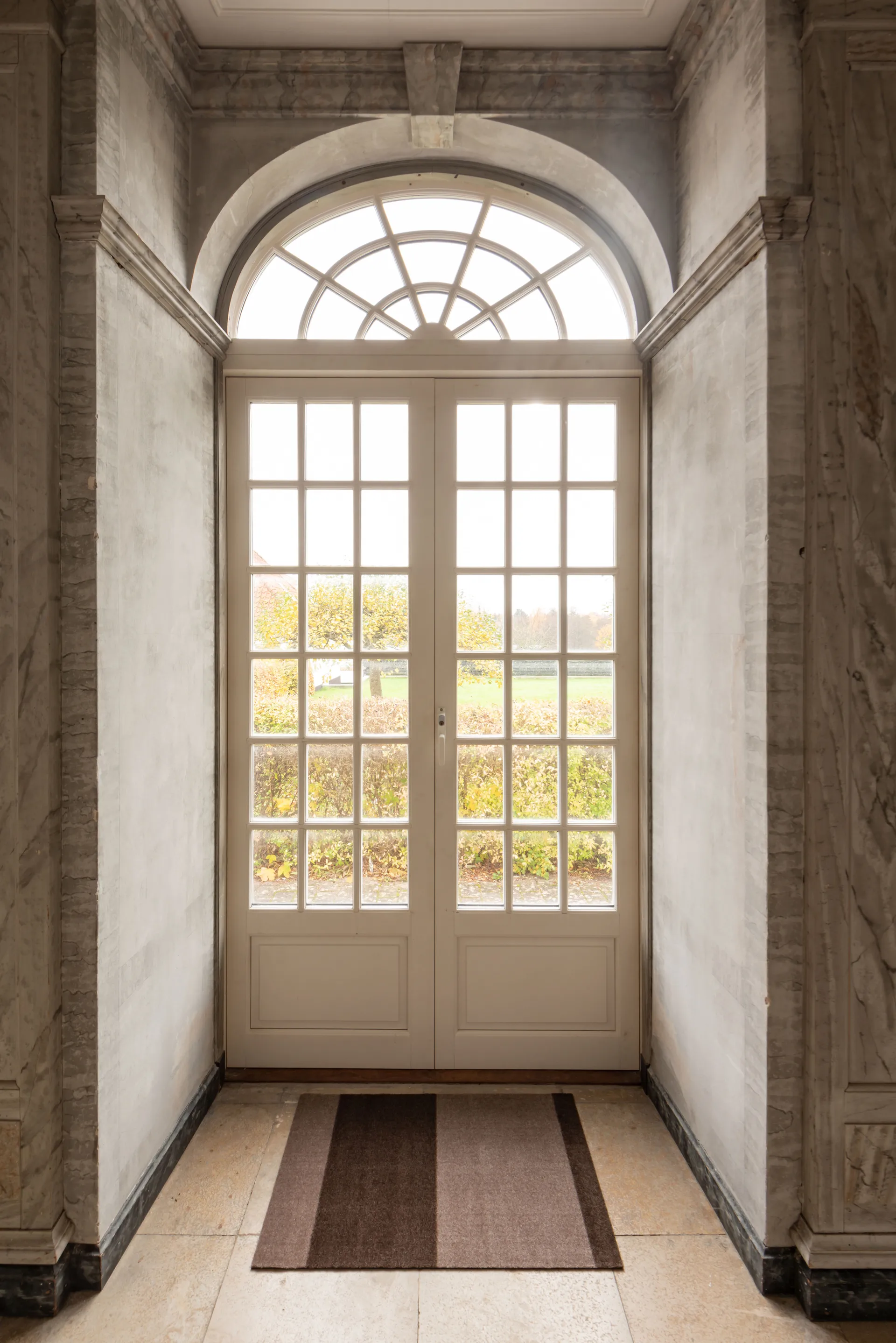 Stripes dørmatte horisontal, Sand-brown, 60 x 90 cm tica copenhagen