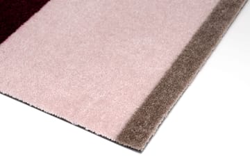 Stripes entréteppe horisontal - Bordeaux-rose-sand, 67x120 cm - tica copenhagen