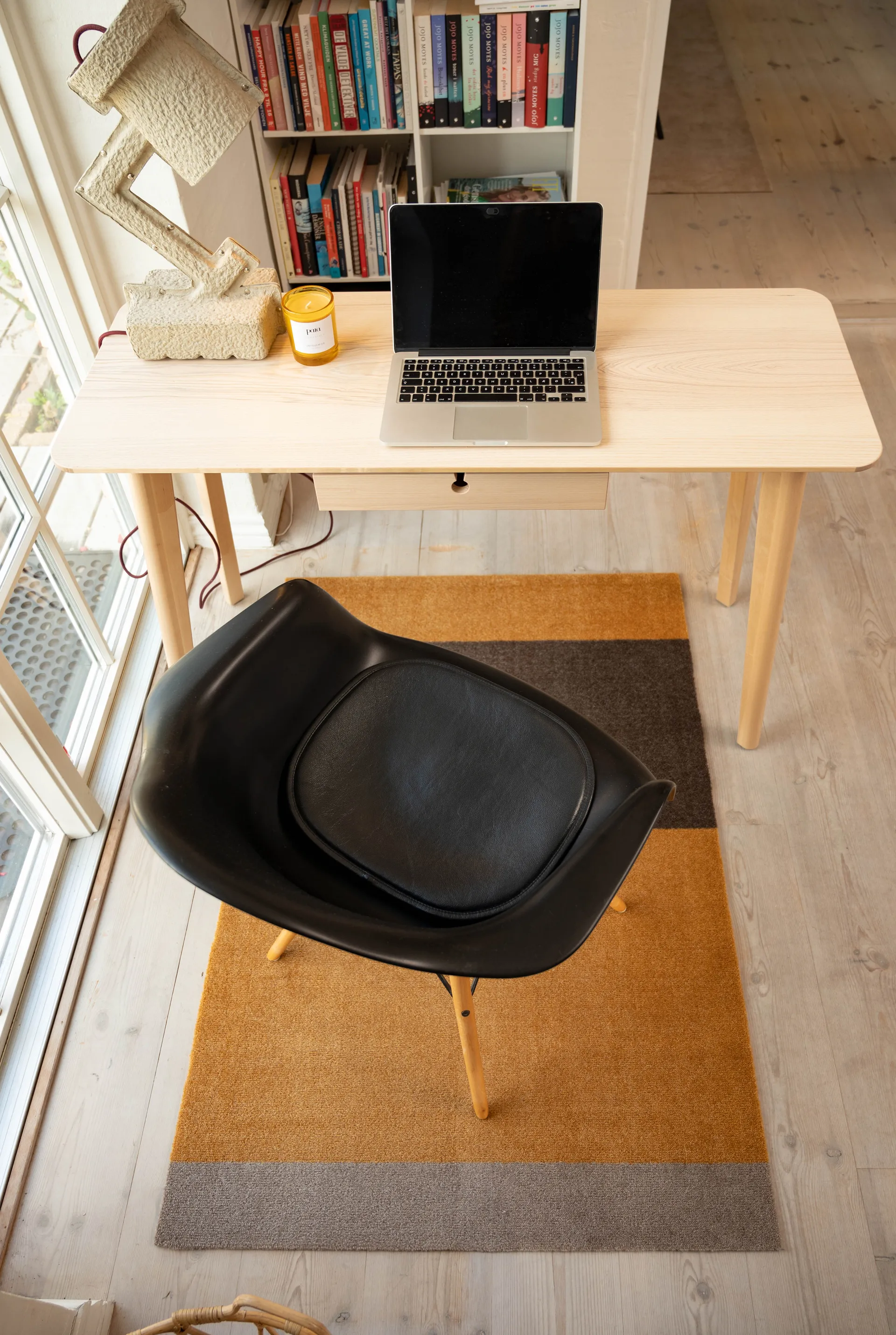 Stripes entréteppe horisontal, Dijon-brown-sand, 90 x 130 cm tica copenhagen