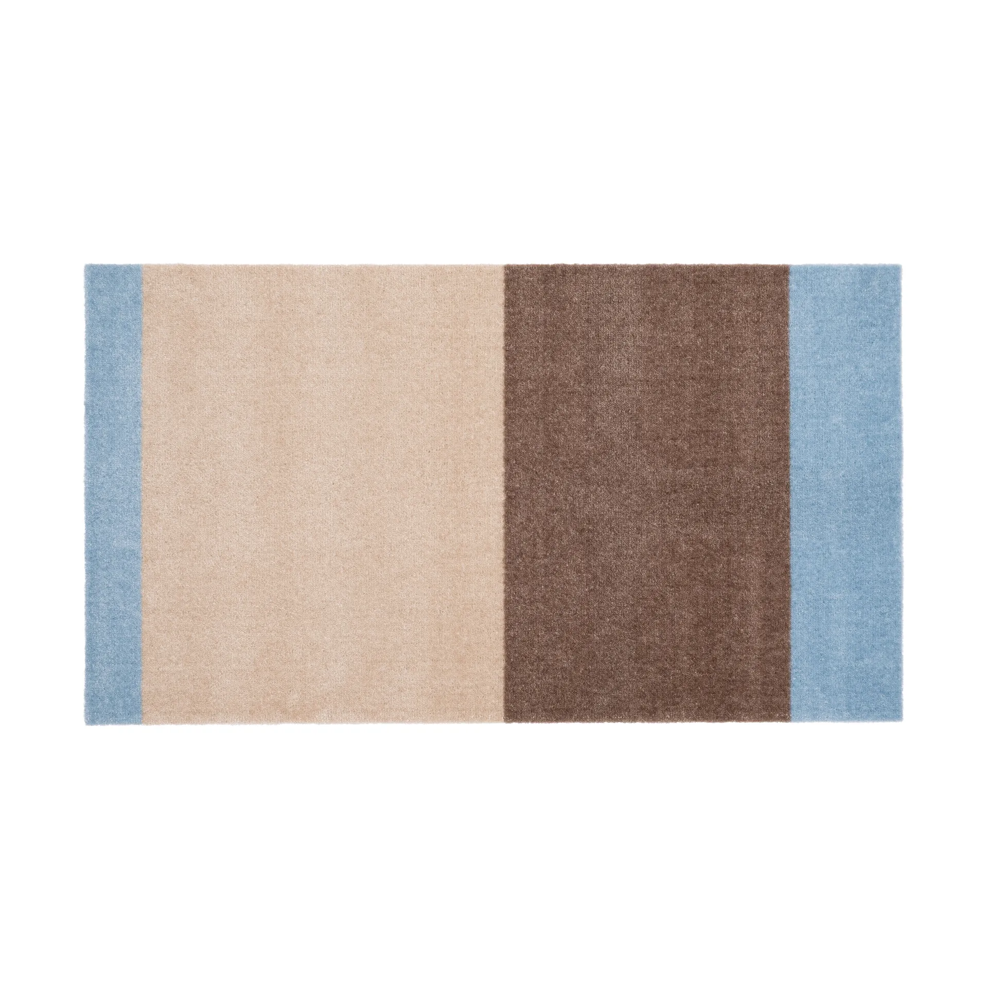 Stripes entréteppe horisontal, Ivory-sand-blue, 67x120 cm tica copenhagen