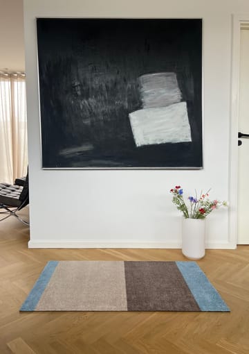 Stripes entréteppe horisontal - Ivory-sand-blue, 67x120 cm - tica copenhagen