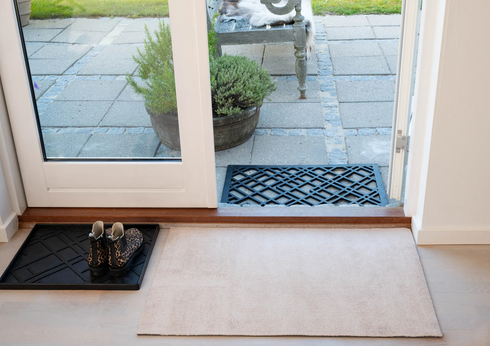 Unicolor dørmatte, Ivory, 60 tica copenhagen