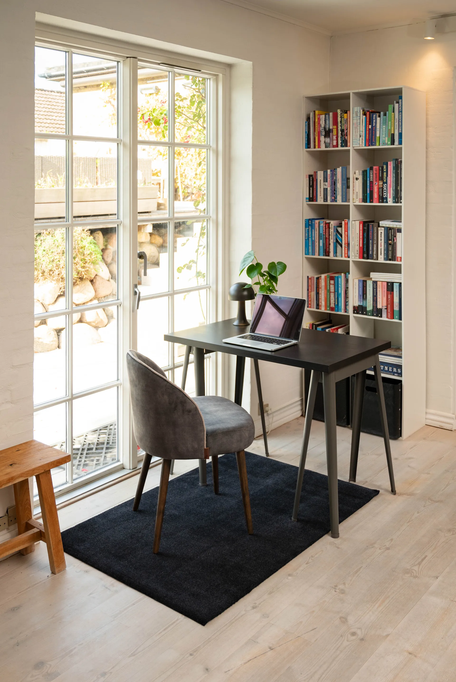 Unicolor entréteppe, Black, 90 x 130 cm tica copenhagen