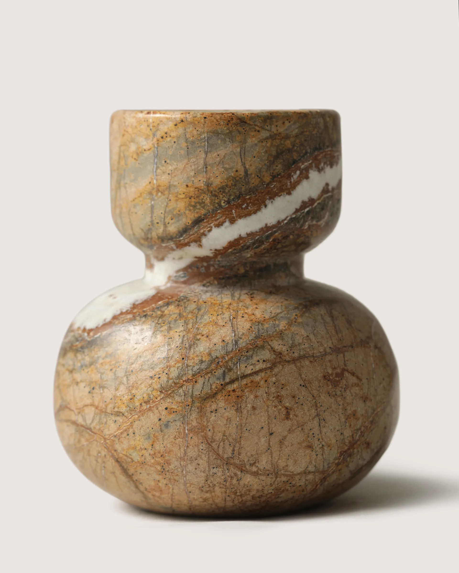 Asker lysestake 10 cm, Red Tinted