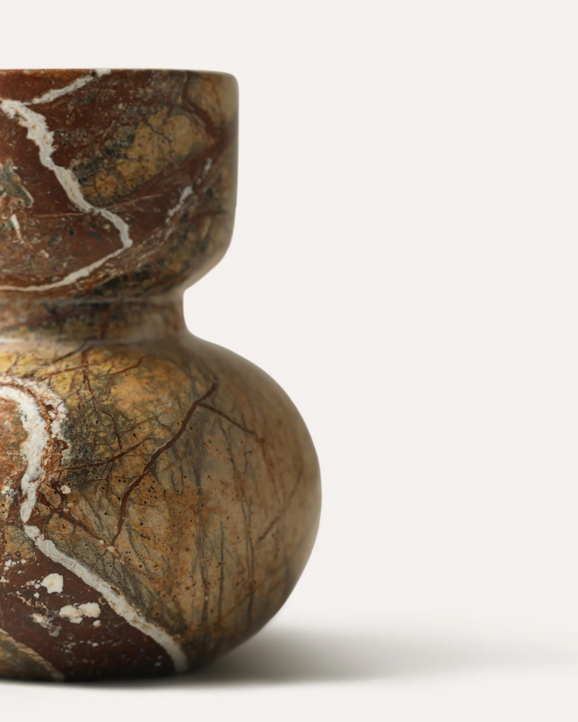 Asker lysestake 10 cm, Red Tinted