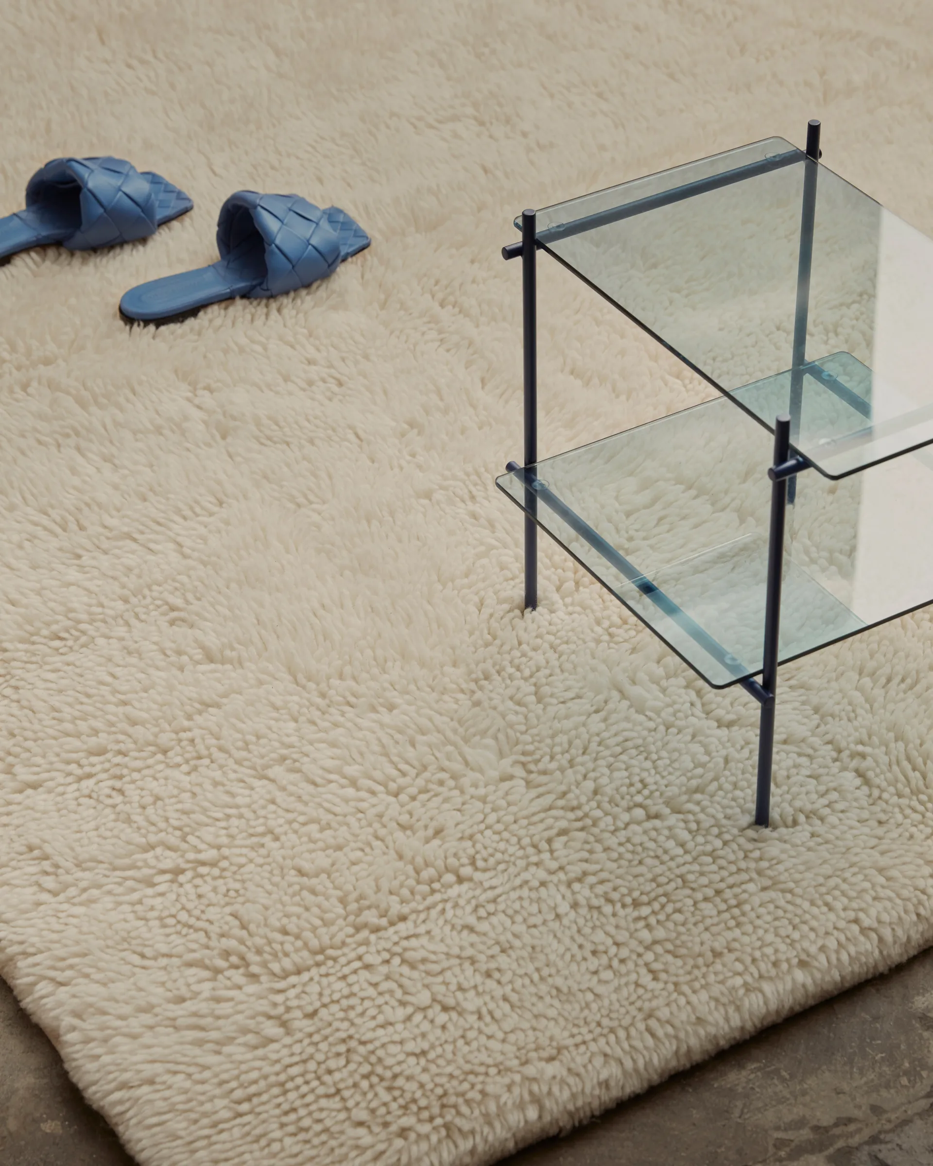 Bergius ullteppe 170x240 cm, Offwhite Tinted