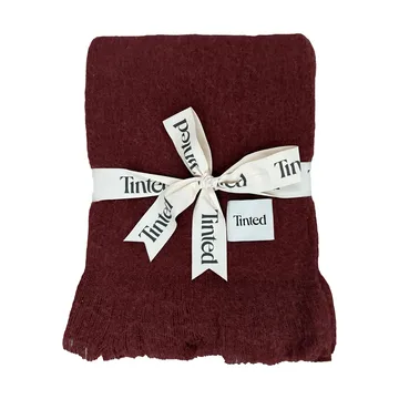Fingal ullpledd - Solid wine red, 130x170 cm - Tinted