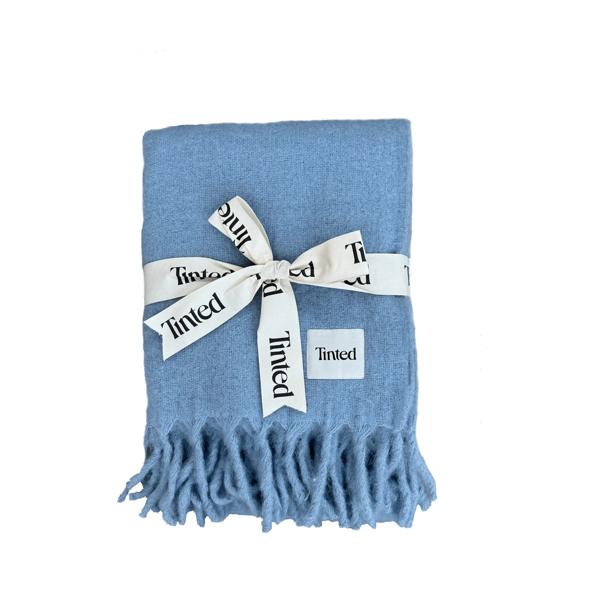 Fridh mohairpledd, Blue, 130×170 cm Tinted