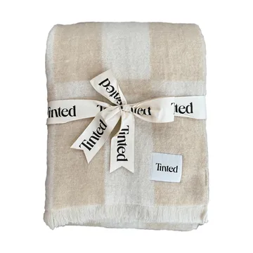 Hallin mohairpledd - Beige-off white, 130×170 cm - Tinted