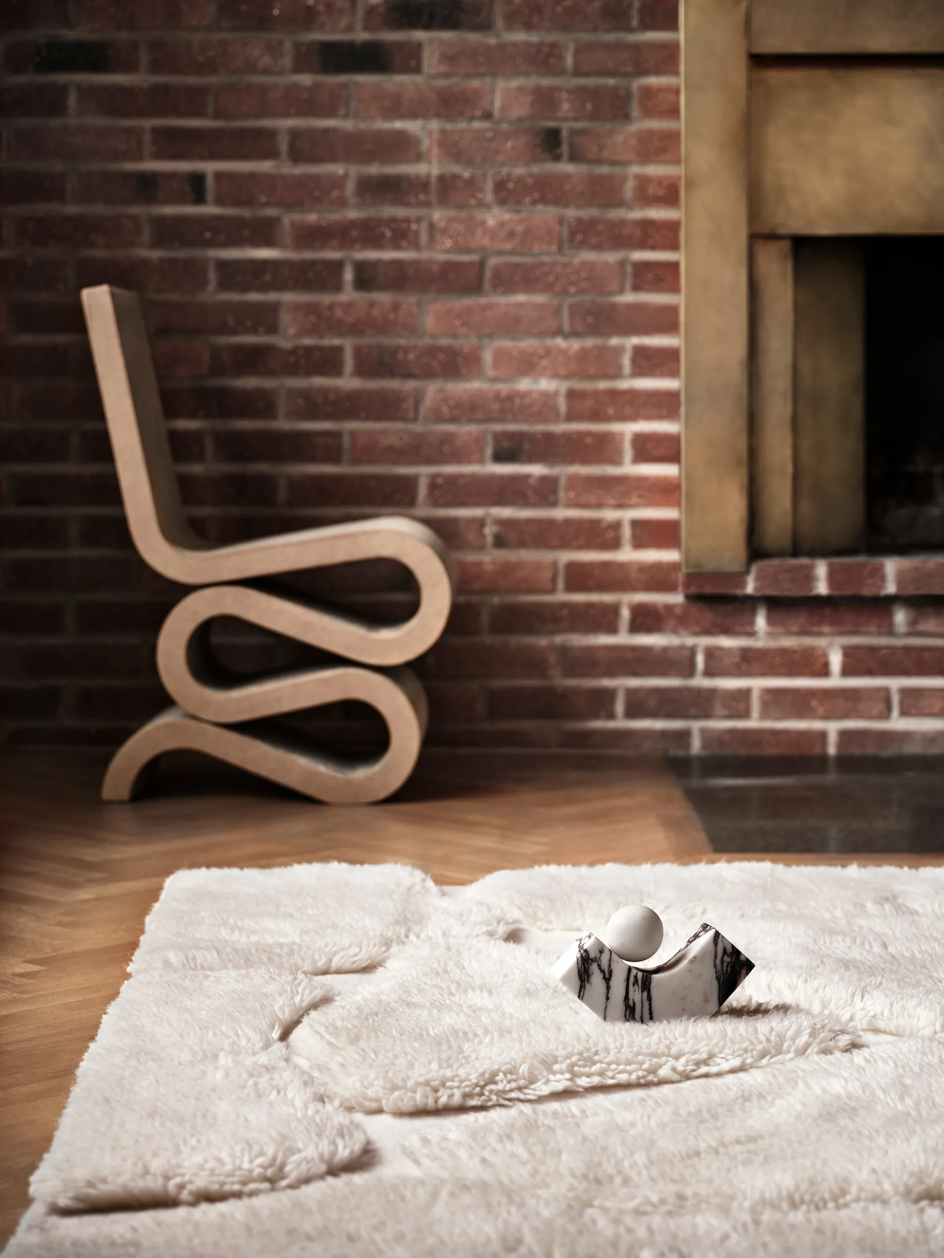 Kullin ullteppe 250x350 cm, Offwhite Tinted