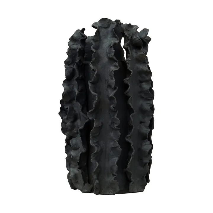 Melera vase - Black, 33x16 cm - Tinted