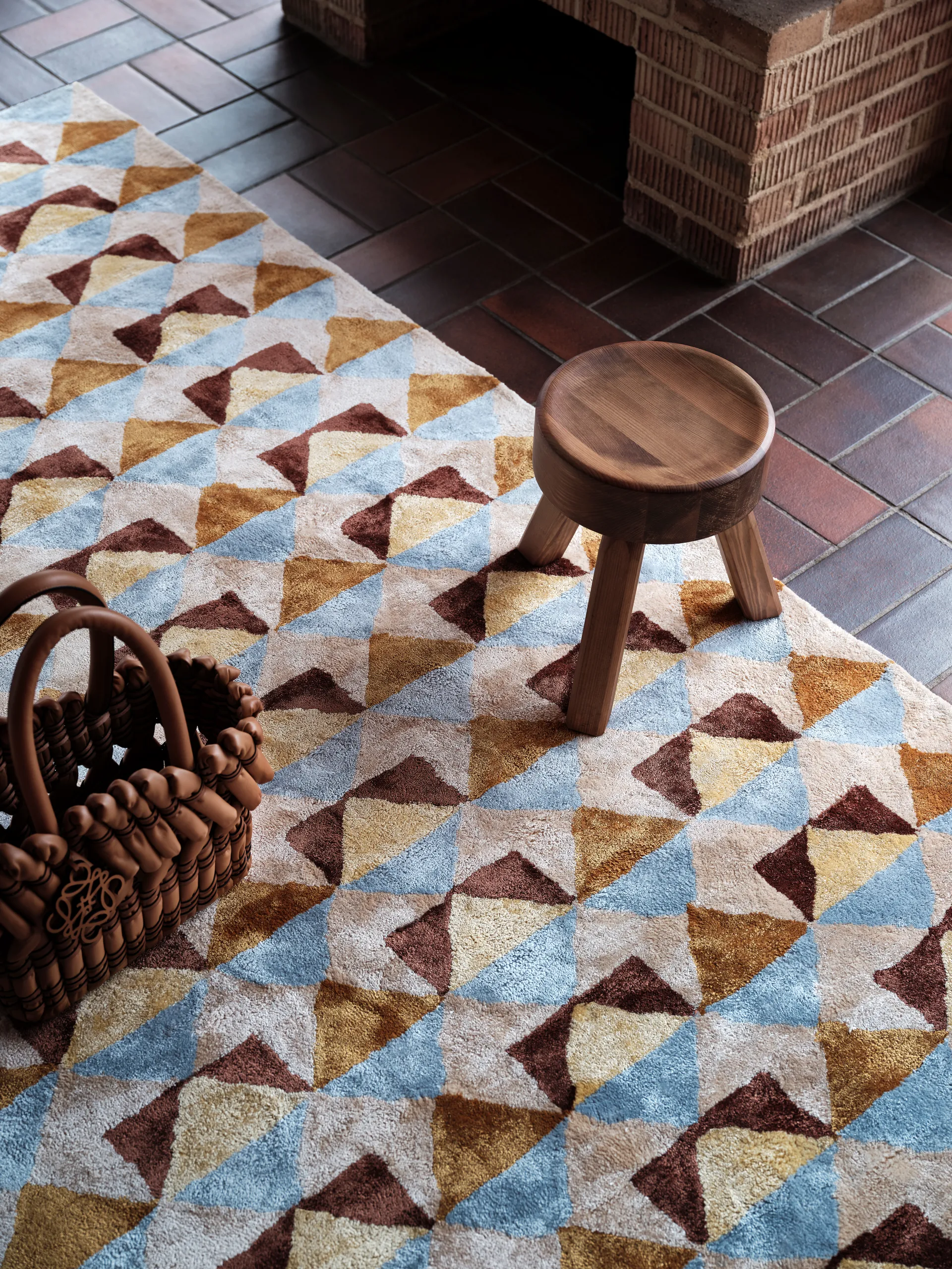 Mellin viskoseteppe 170x240 cm, Multi Tinted