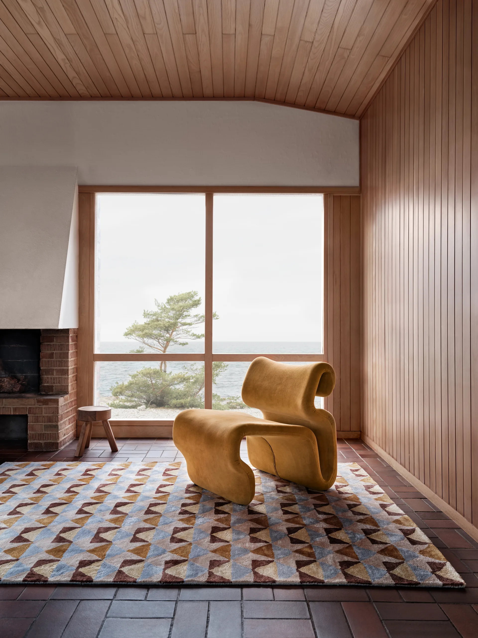 Mellin viskoseteppe 200x300 cm, Multi Tinted