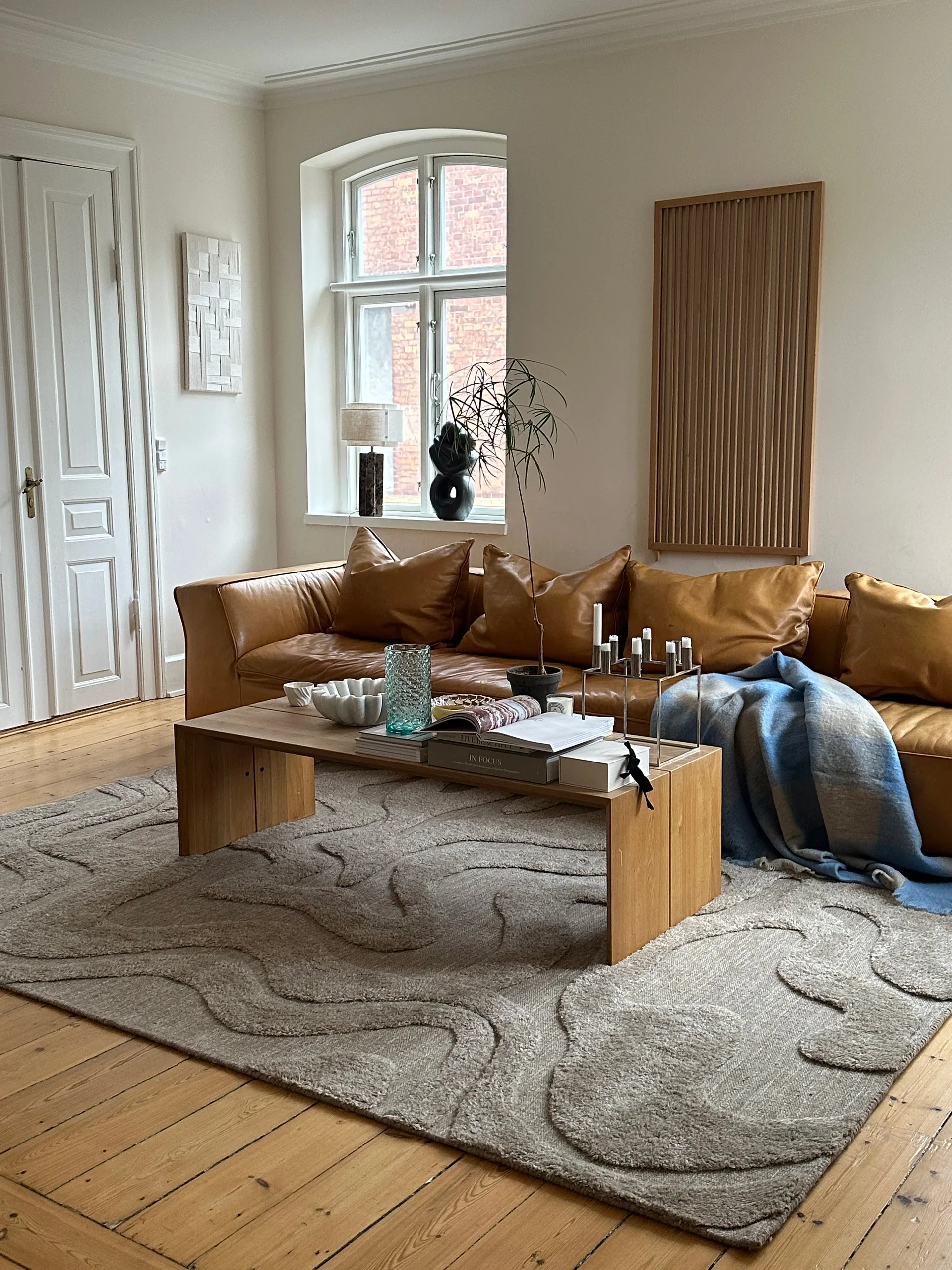 Norlander ullteppe 200x300 cm, Beige-melange Tinted