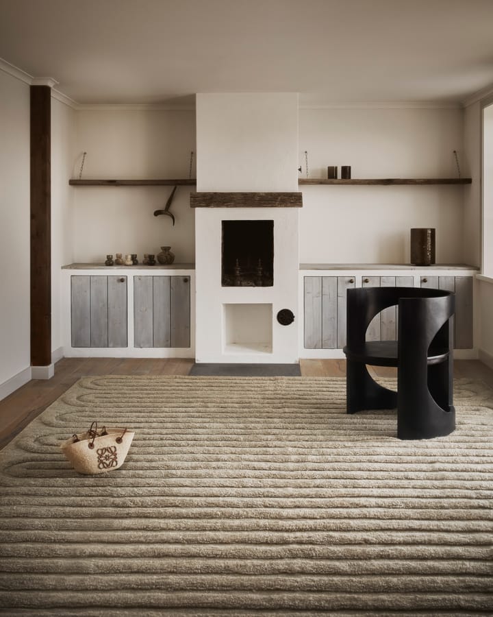 Riklund ullteppe 160x230 cm, Beige-melange Tinted