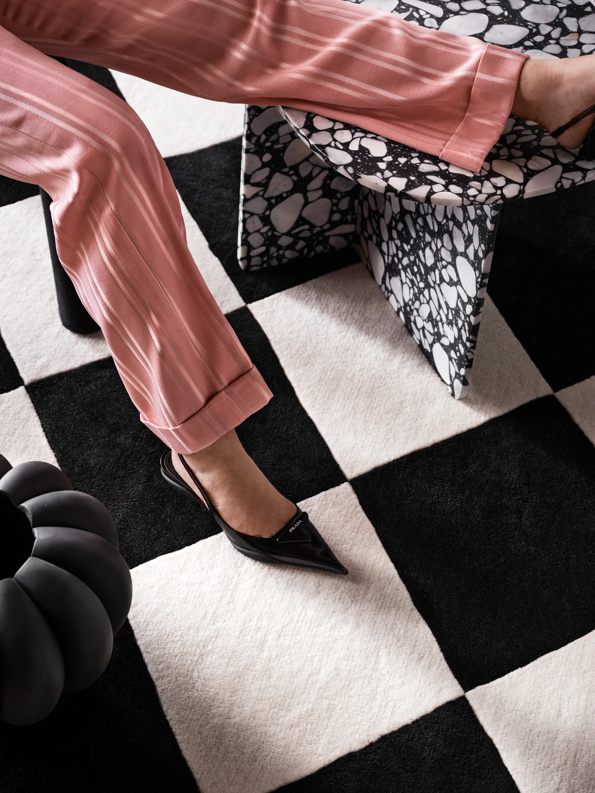 Tenman ullteppe 200x300 cm, Black-white Tinted