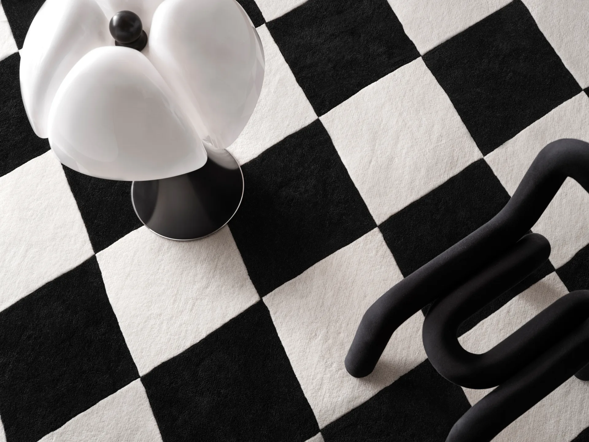 Tenman ullteppe 200x300 cm, Black-white Tinted