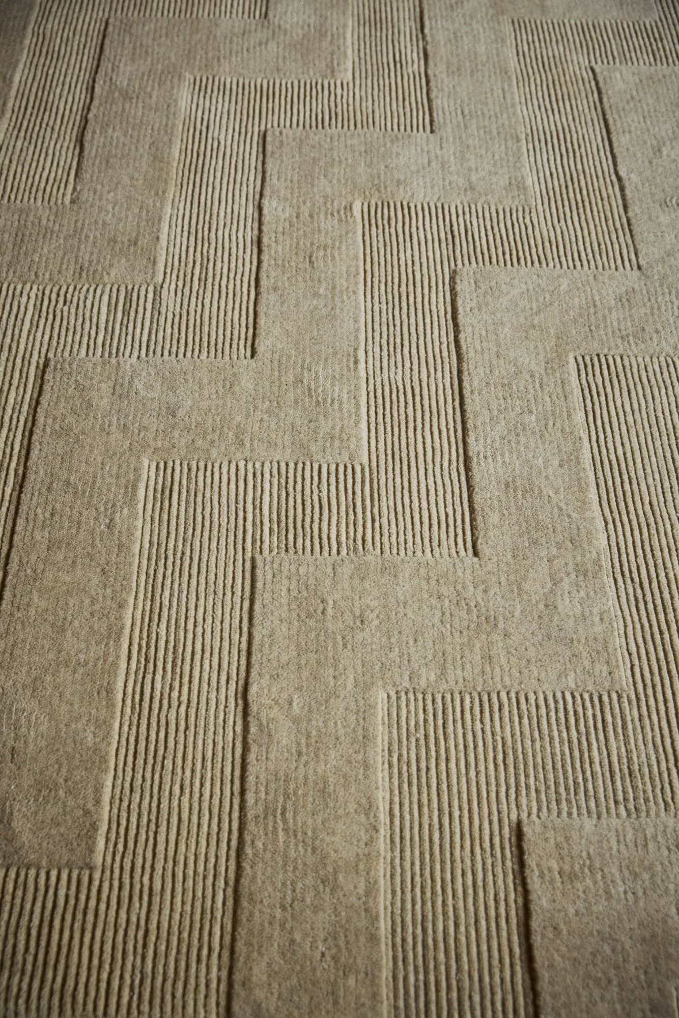 Valmont ullteppe, Beige-melange, 250x350 cm Tinted