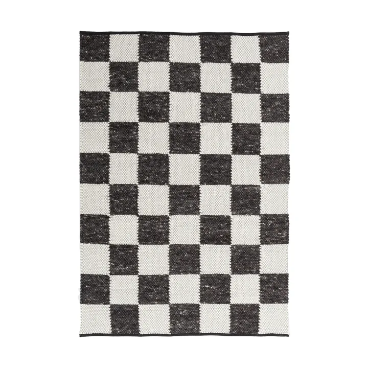 Gotland Design teppe Special Edition - Anthracite-white nr. 2428, 200x200 cm - Tisca