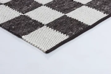 Gotland Design teppe Special Edition - Anthracite-white nr. 2428, 200x200 cm - Tisca