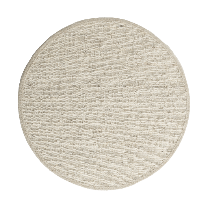 Sierrafil round teppe - Natural white nr. 11, Ø170 cm - Tisca