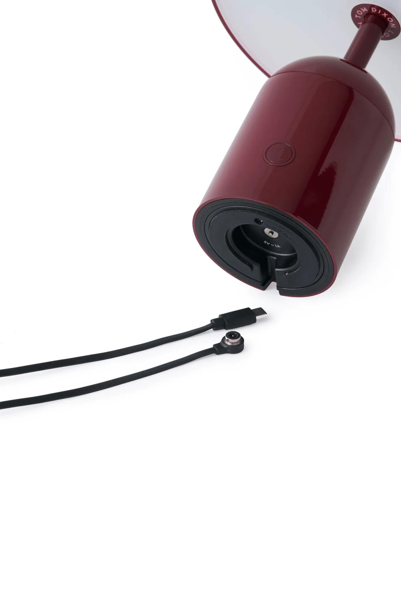 Bell Portabel LED bordlampe 28 cm v.2, Burgundy Tom Dixon