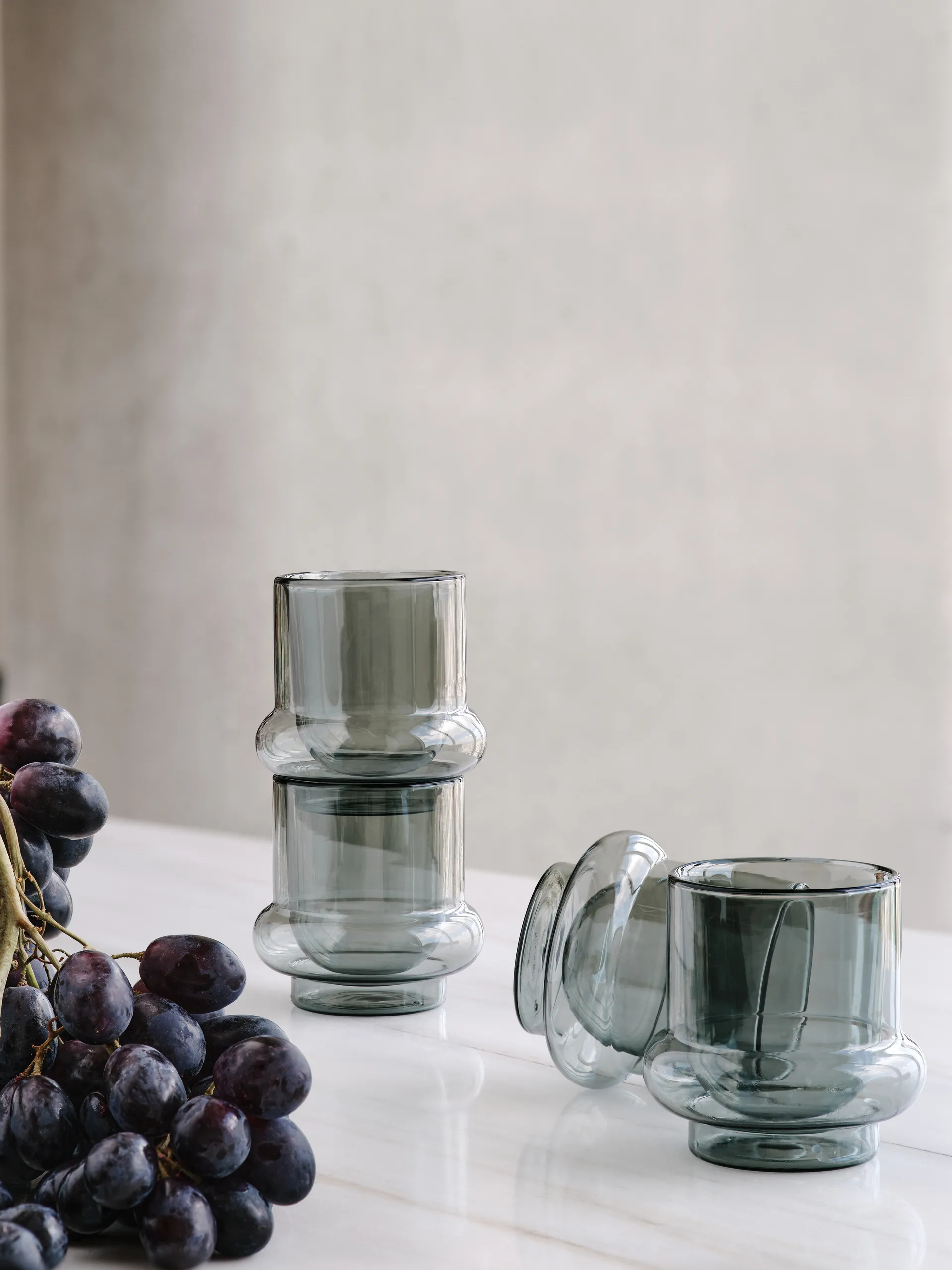 Bump kaffekopp 20 cl 2-pakning, Grey Tom Dixon