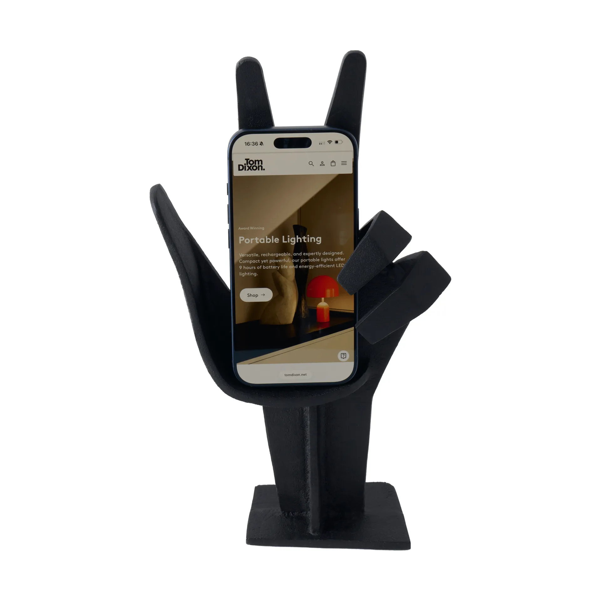 Cast Iron hånd, Black, 29,8x6,5 cm Tom Dixon