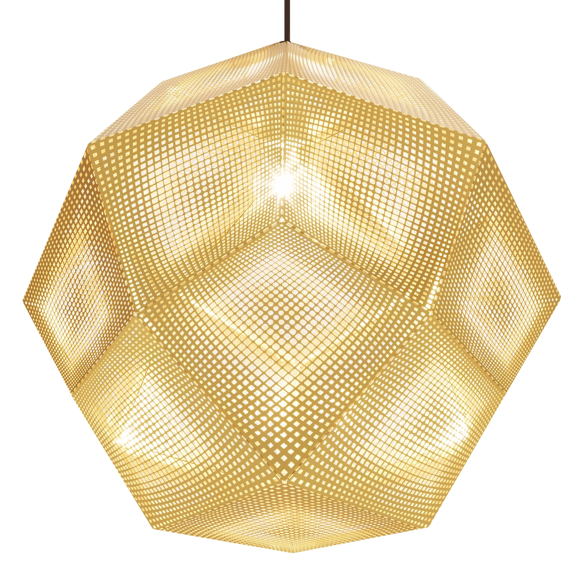 Etch taklampe 50 cm, Messing Tom Dixon