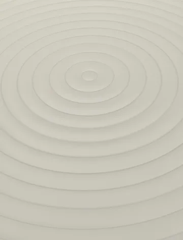 Groove cafebord rundt - Putty, Ø70 cm - Tom Dixon