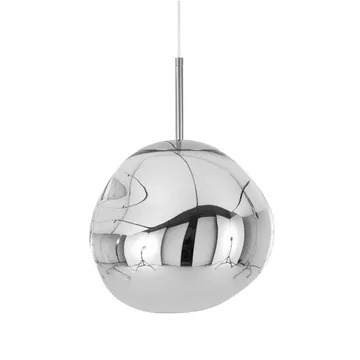 Melt pendel LED - Chrome, mini 27x28 cm - Tom Dixon