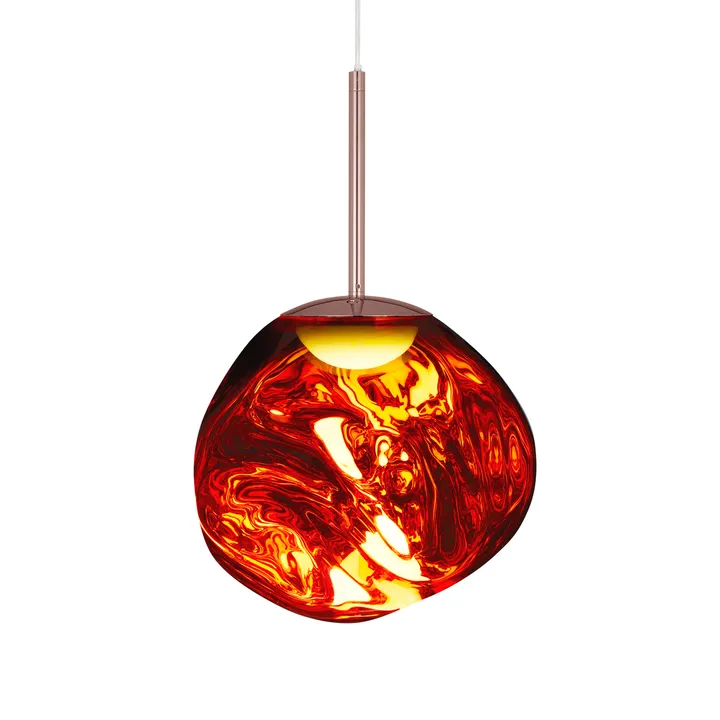 Melt pendel LED - Copper, mini 27x28 cm - Tom Dixon