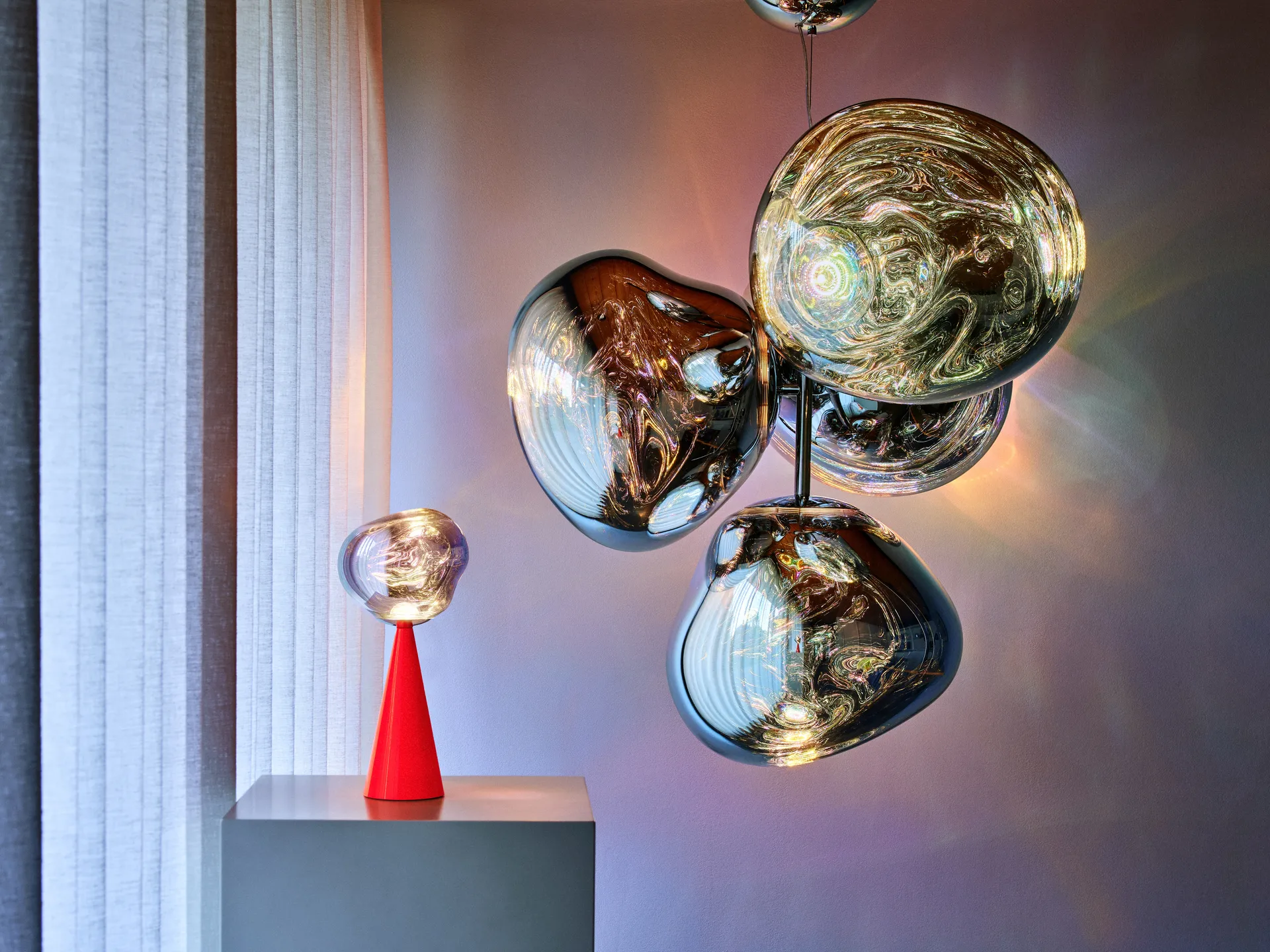 Melt Portable LED bordlampe 28,5 cm, Fluoro Tom Dixon