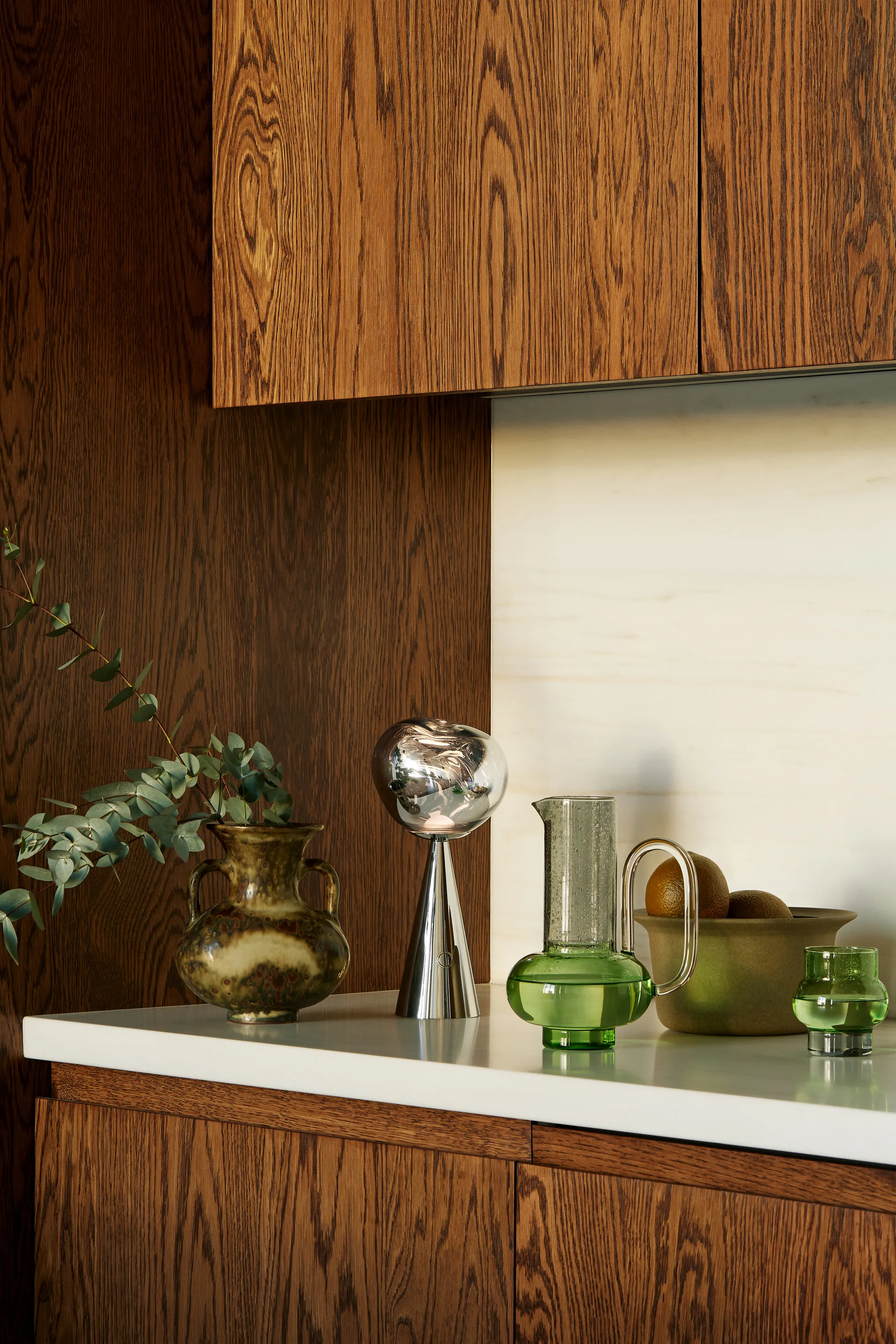 Melt Portable LED bordlampe 28,5 cm, Silver Tom Dixon