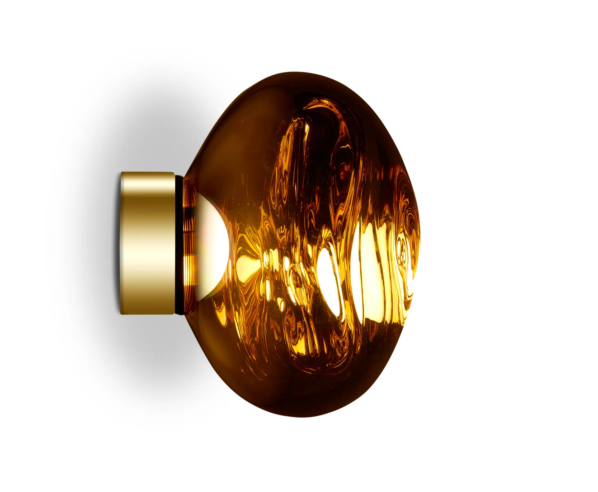 Melt Surface mini vegglampe LED 30 cm, Gold Tom Dixon