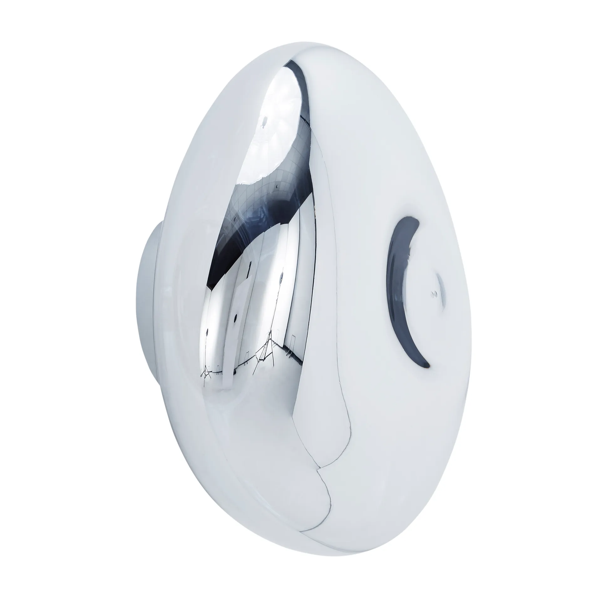 Melt Surface vegg- og taklampe LED, Krom Tom Dixon