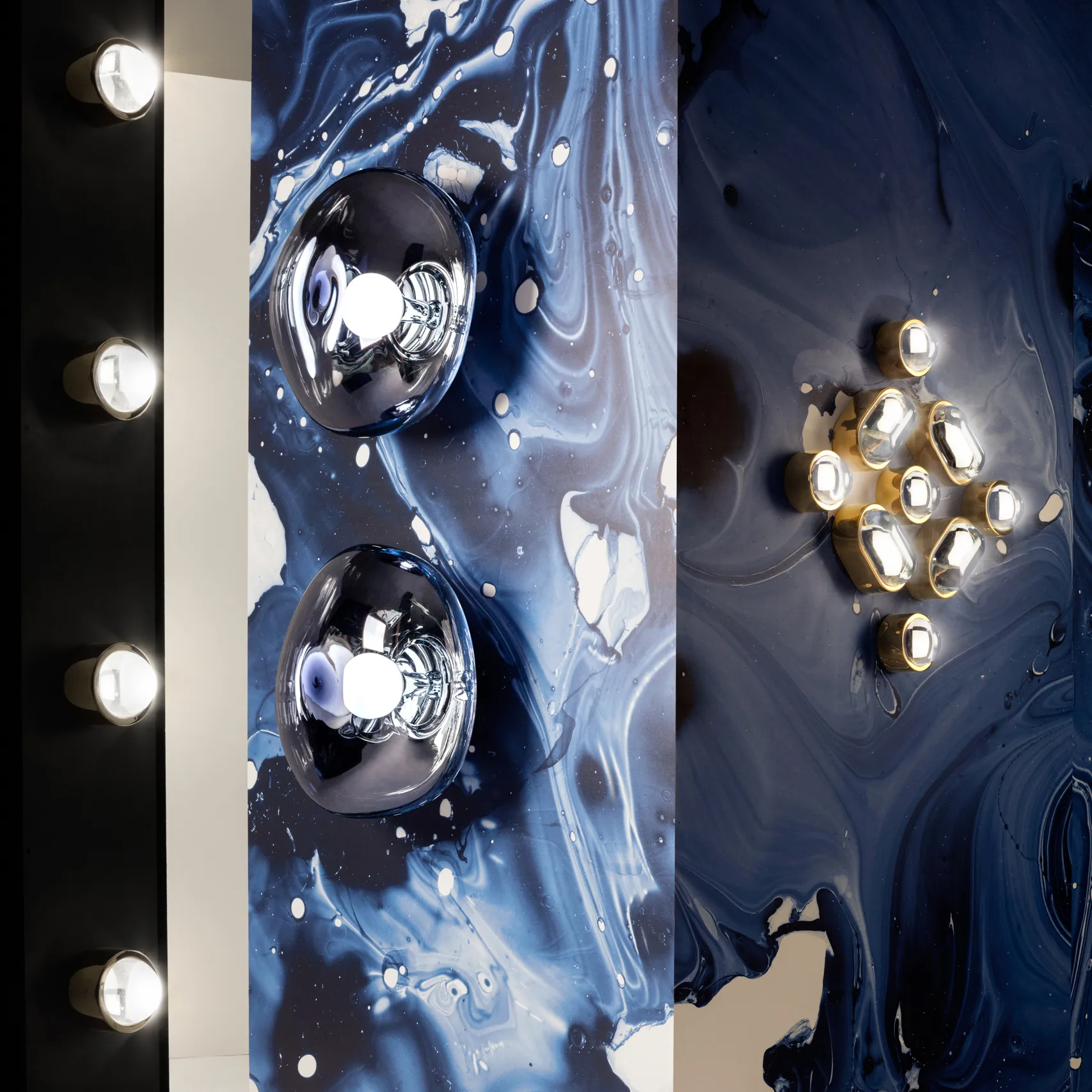 Melt Surface vegg- og taklampe LED, Smoke Tom Dixon