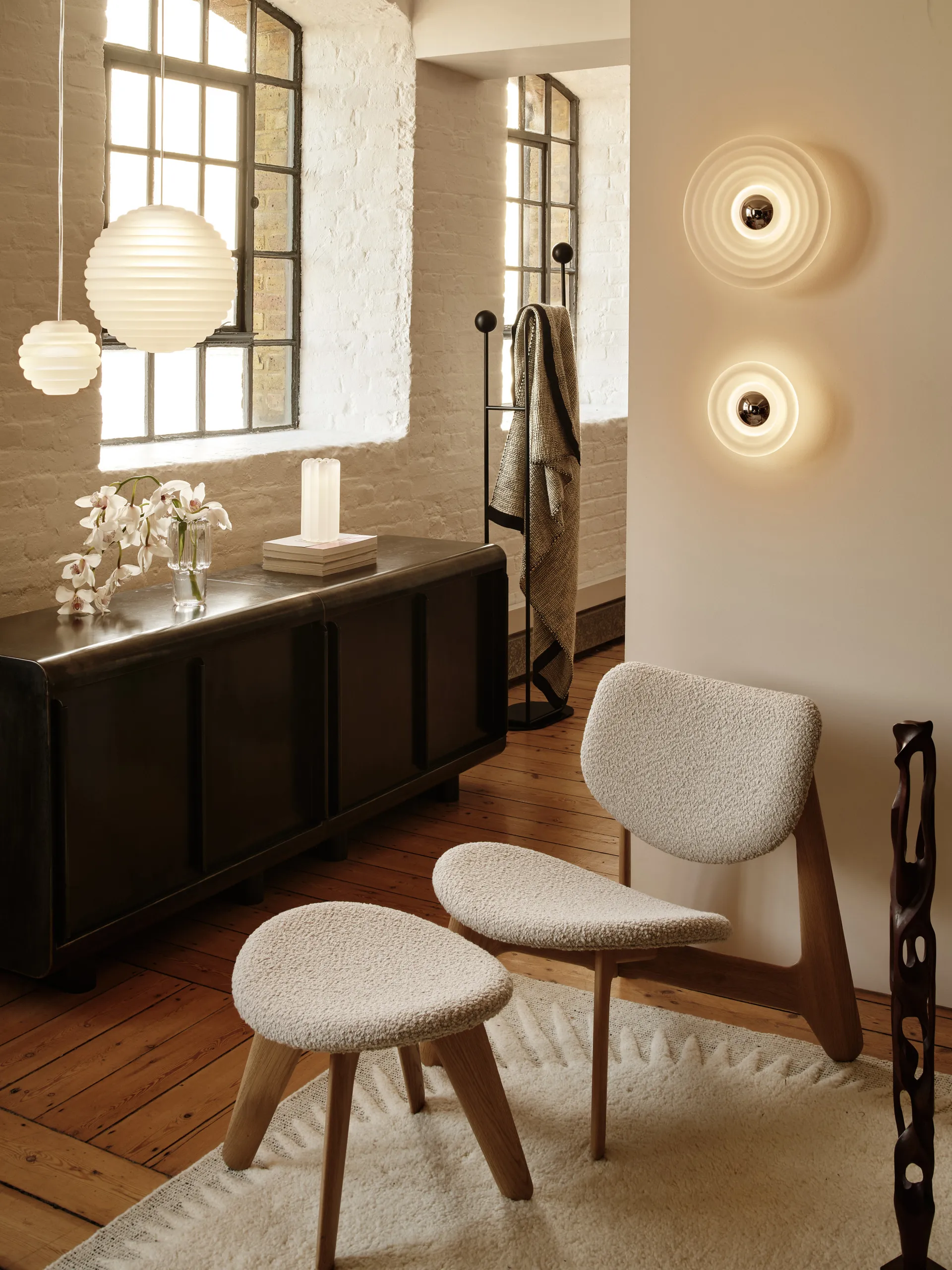 Press Sphere pendel LED Ø30 cm, Frostet Tom Dixon