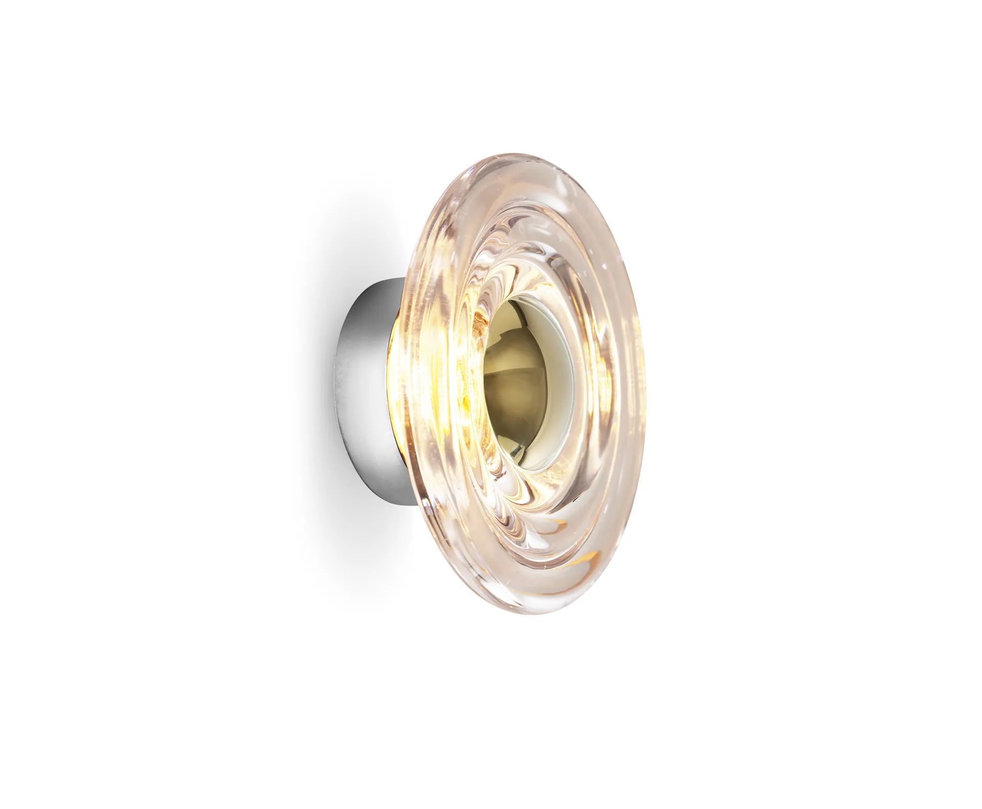 Press Surface vegglampe mini LED 21,5 cm, Clear Tom Dixon